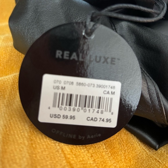 offline by aerie real luxe faux leather leggings NWT - Picture 3 of 9